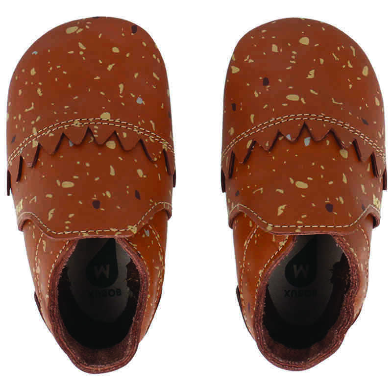 Chaussons bebe en cuir souple Soft Soles Ginger Terrazzo