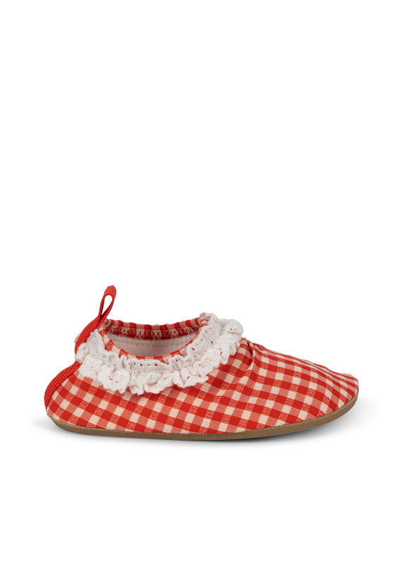Chaussons de bain Anjou Fiery Red Konges Slojd profil
