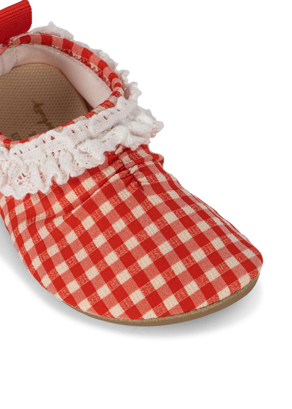 Chaussons de bain Anjou Fiery Red Konges Slojd zoom devant