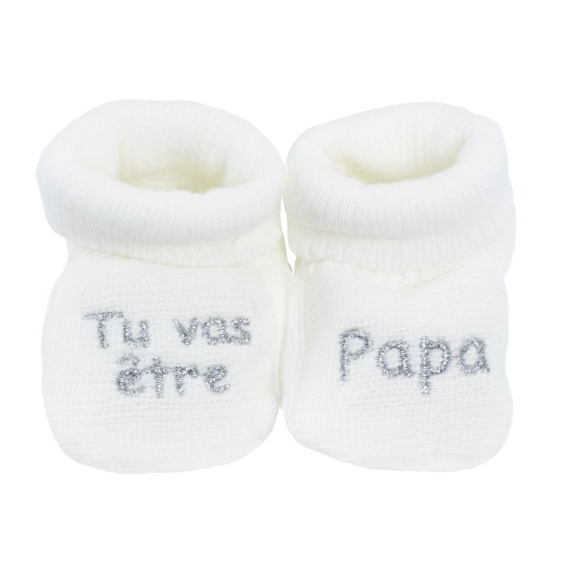 Chaussons Tu Vas Etre Papa 3kg 7 chaussons