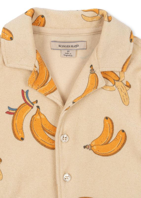 Chemise à manches courtes Itty Banane 2 ans Konges Slojd col