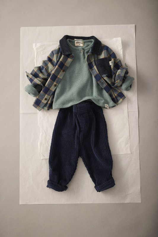 Chemise flannelle Tokio carreaux Artic Blue Cozmo lifestyle 4