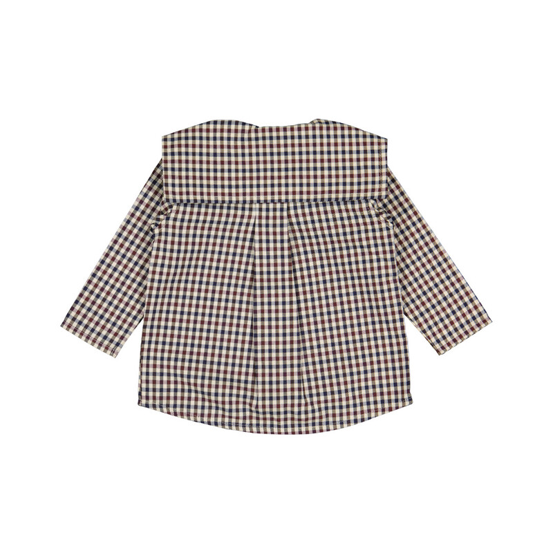 Chemise Lorette Vichy Loir Paris derriere