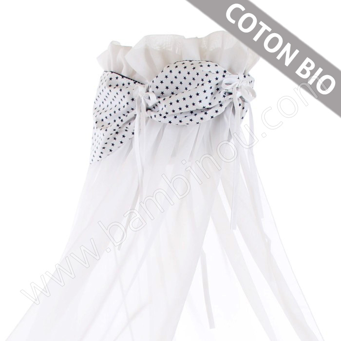 Ciel de lit coton organique pour berceaux Cododo Babybay bandeau