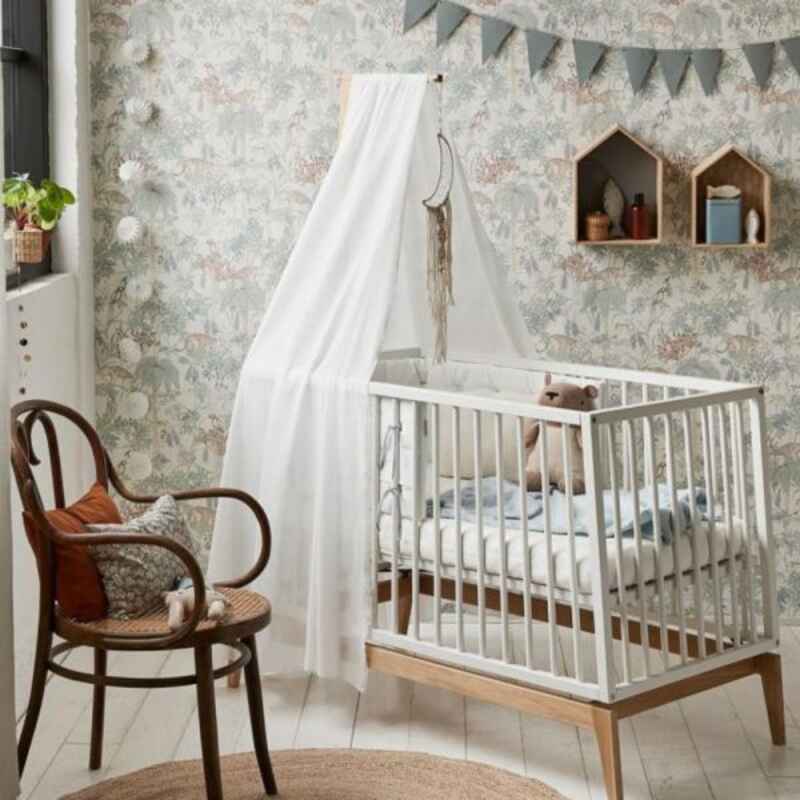 Ciel de lit bébé Linea Blanc Leander lifestyle