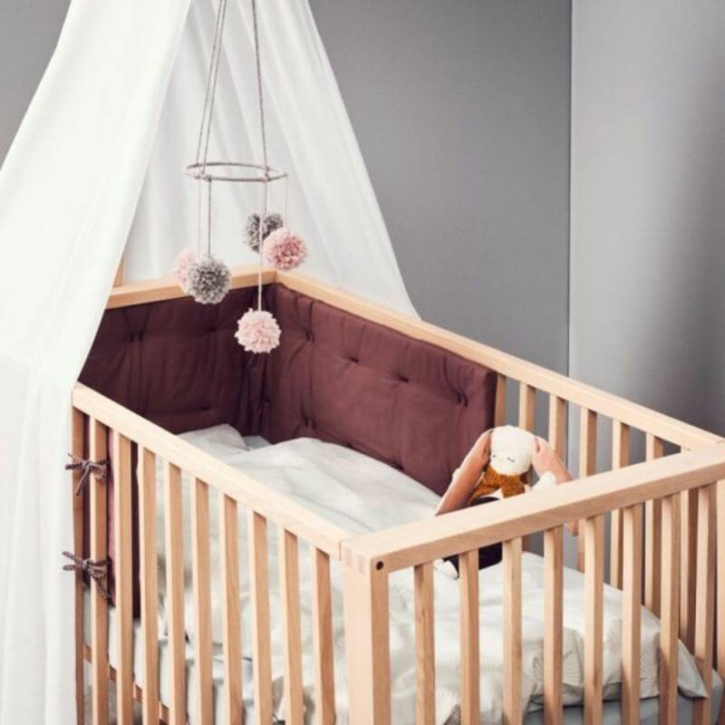 Ciel de lit bébé Linea Blanc Leander lifestyle2