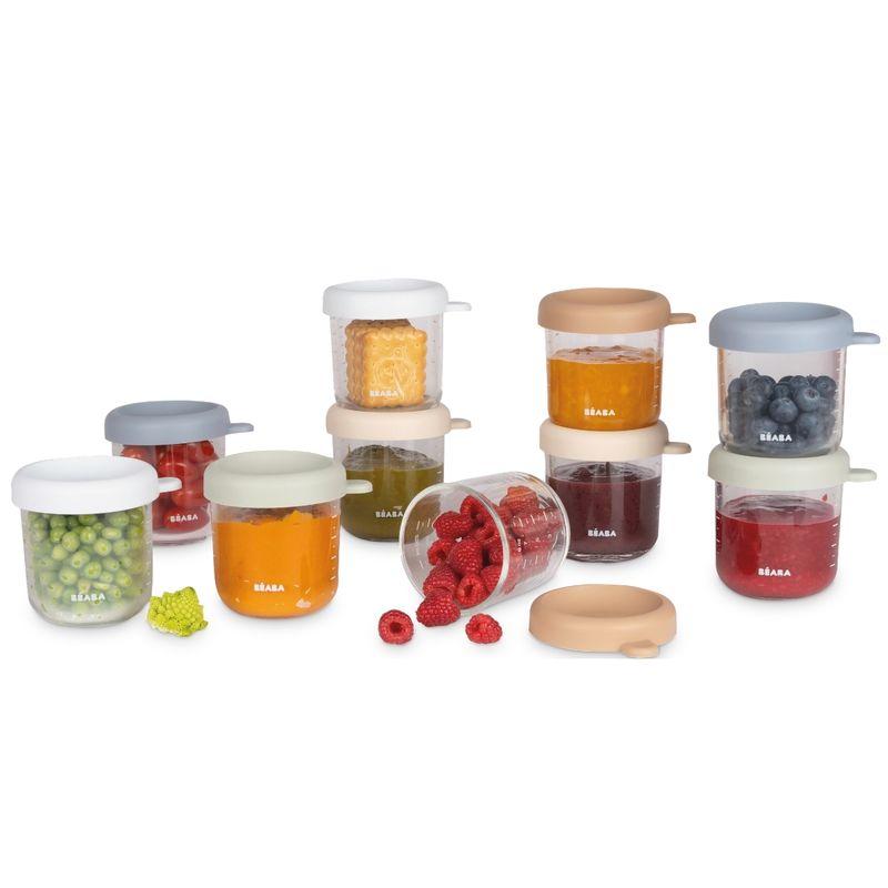 Coffret 10 portions verre 250 ml Natural color mix BEABA prduit