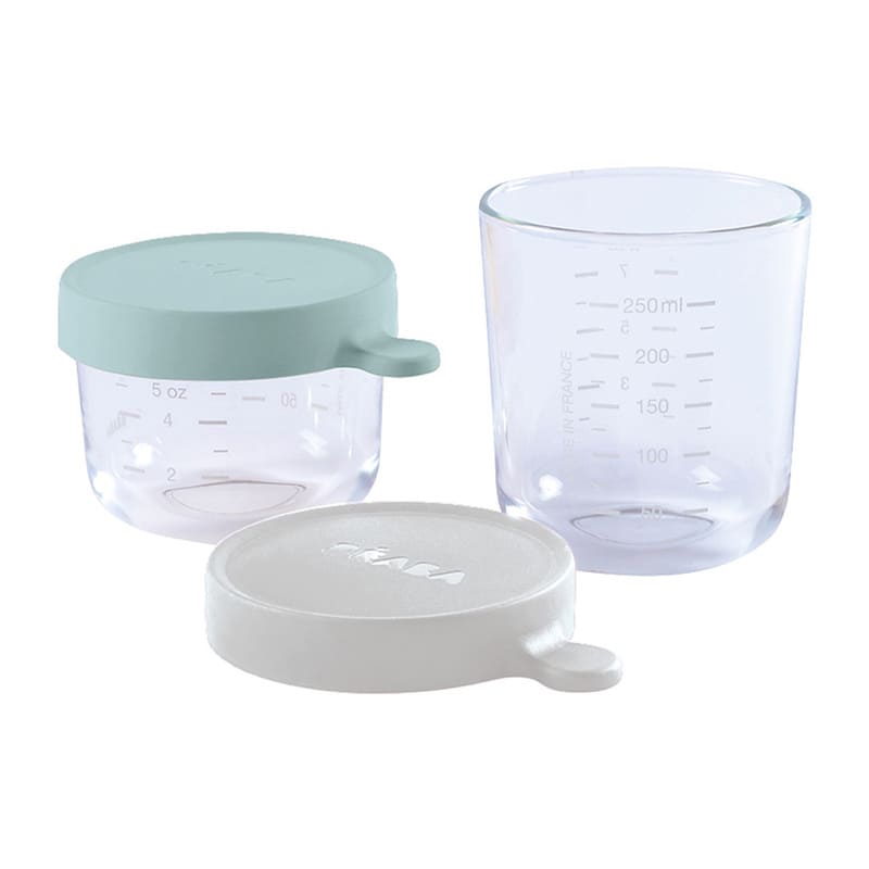 Coffret 2 portions verre 150 ml 250 ml Béaba