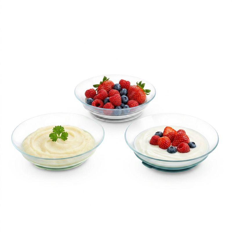 Coffret 3 assiettes verre Beaba x Duralex Misty green BEABA produit