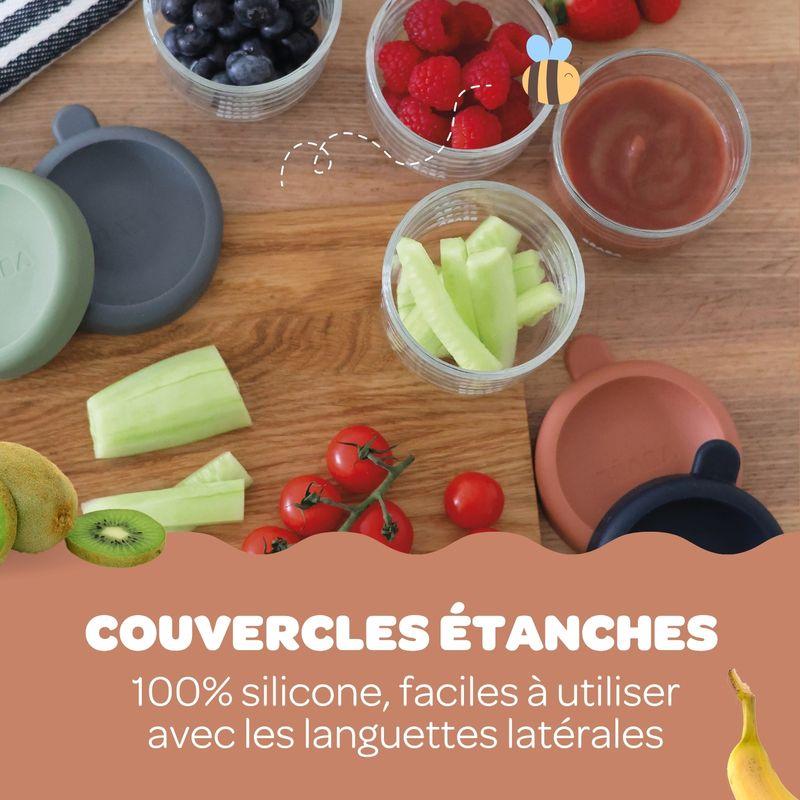 Coffret 6 portions verre 250 ml Natural color mix BEABA caractéristiques 3