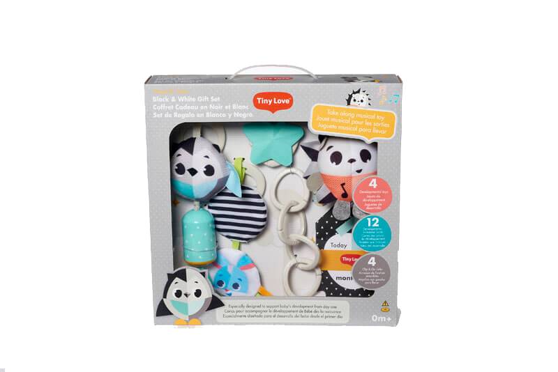 Coffret cadeau jouets Black and White Tiny Love - Bambinou