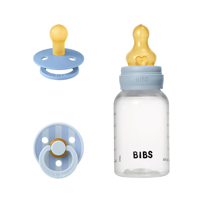 Coffret Cadeau Les Essentiels Baby Blue Bibs éléments