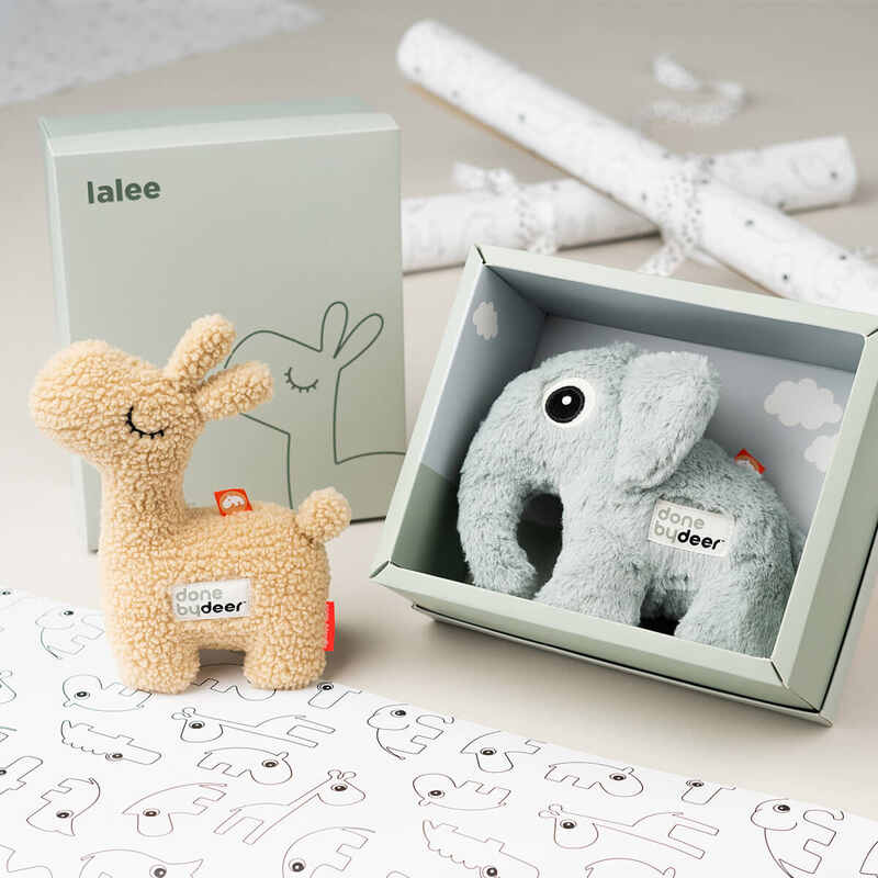 Coffret cadeau peluche Elphee Bleu Done by Deer lifestyle