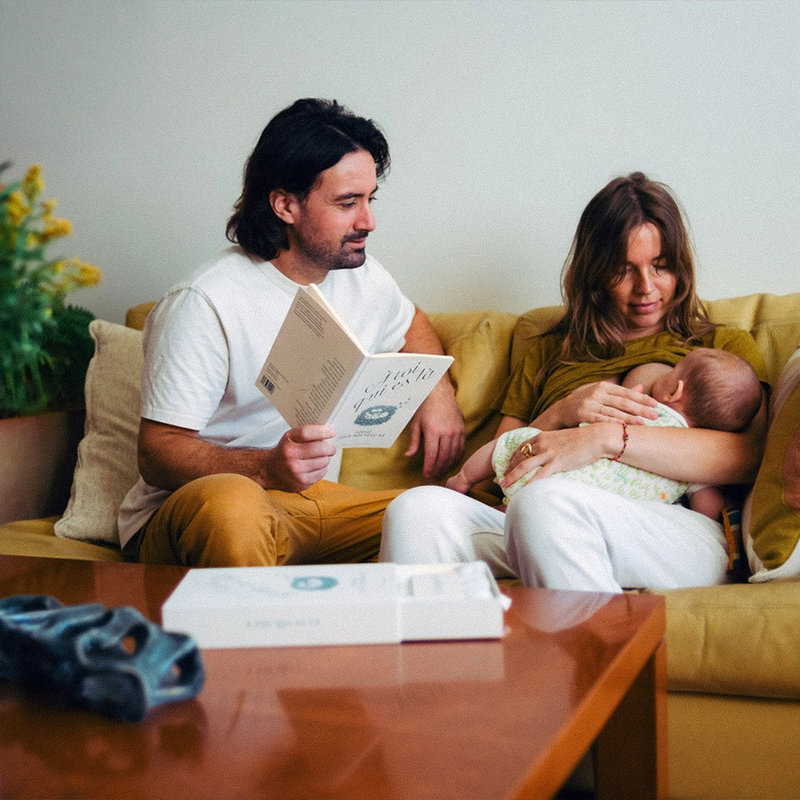 Coffret Cadeau Recueil de Poésie et lange en coton Charlie Crane lifestyle