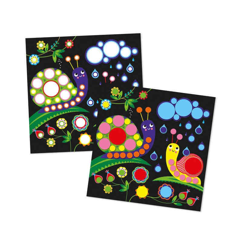 Coffret Créatif Gommettes Rondes 3 ans Janod images empiler