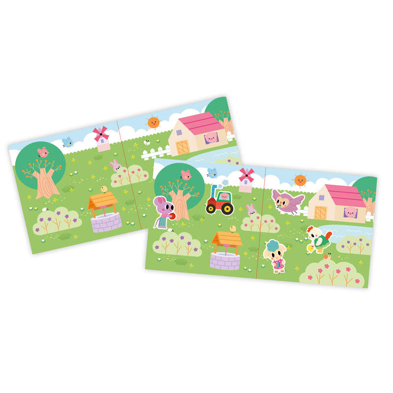 Coffret Créatif Stickers Epais Repositionnables 2 ans Janod decor