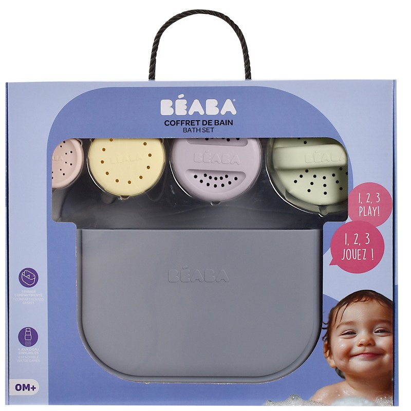 Coffret de 4 Jouets de Bain BEABA packaging