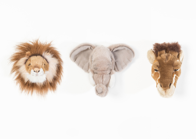 Coffret Mini Trophées Peluches Safari WILD AND SOFT face