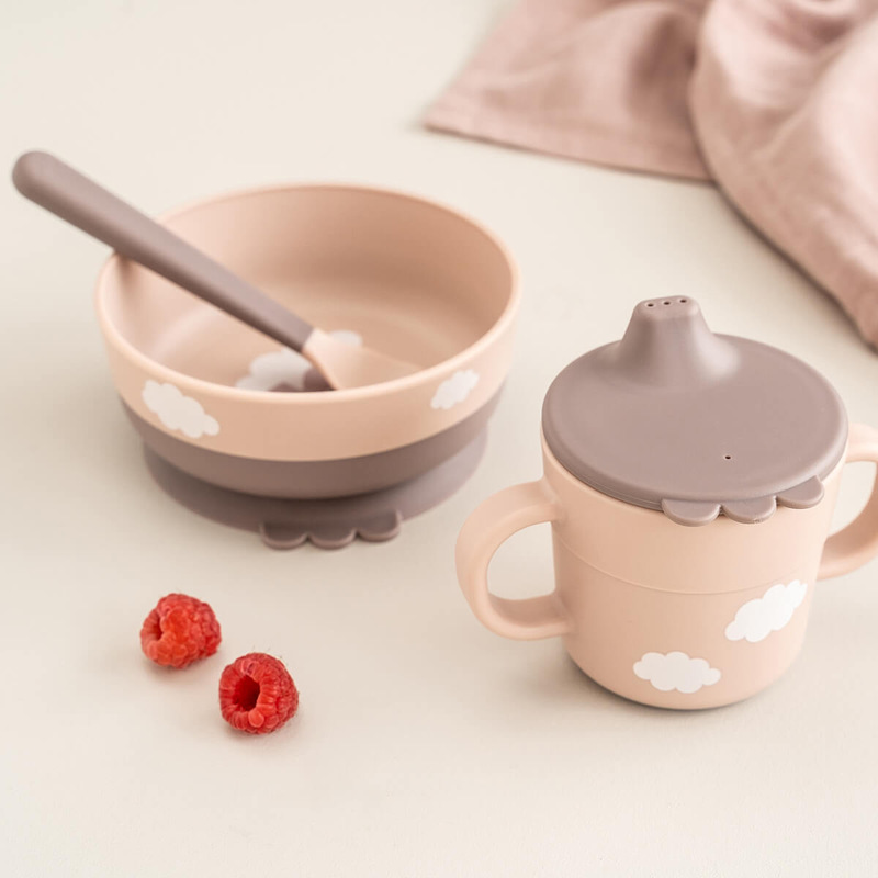 Coffret premier repas Foodie Happy clouds Rose DONE BY DEER lifestyle