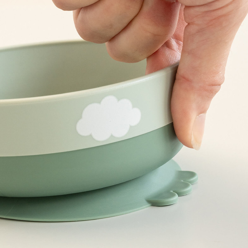 Coffret premier repas Foodie Happy clouds Vert DONE BY DEER lifestyle2