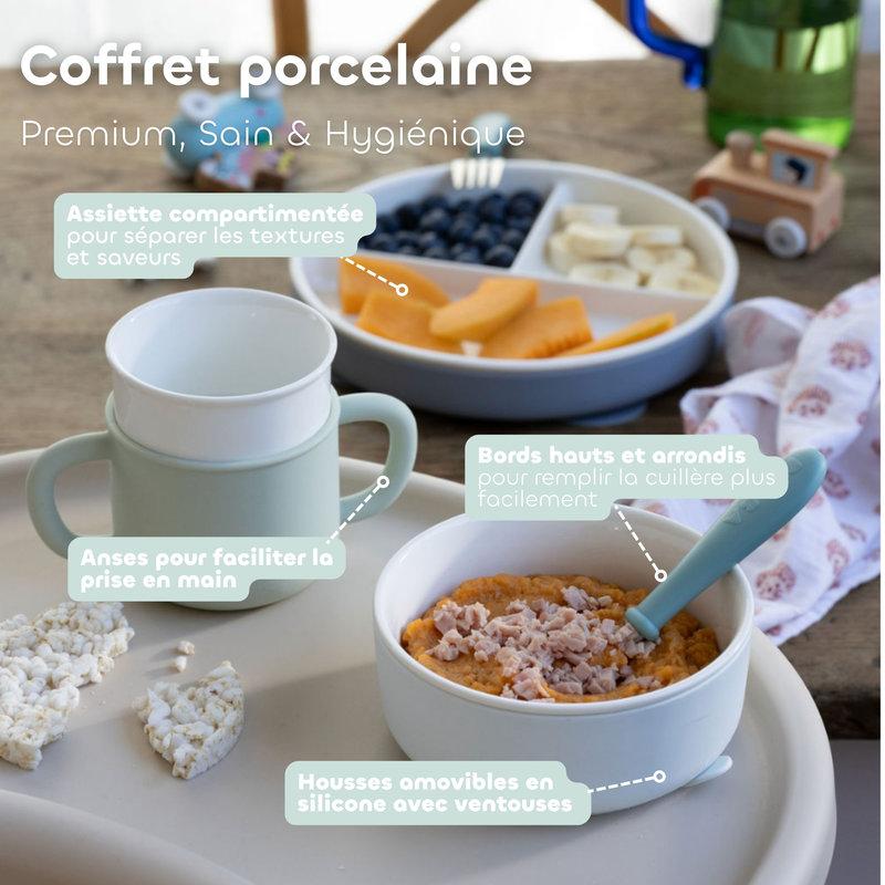 Coffret repas porcelaine BEABA détails 2