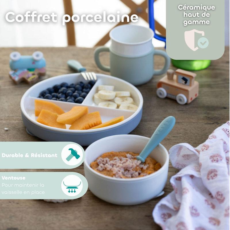 Coffret repas porcelaine BEABA détails 3