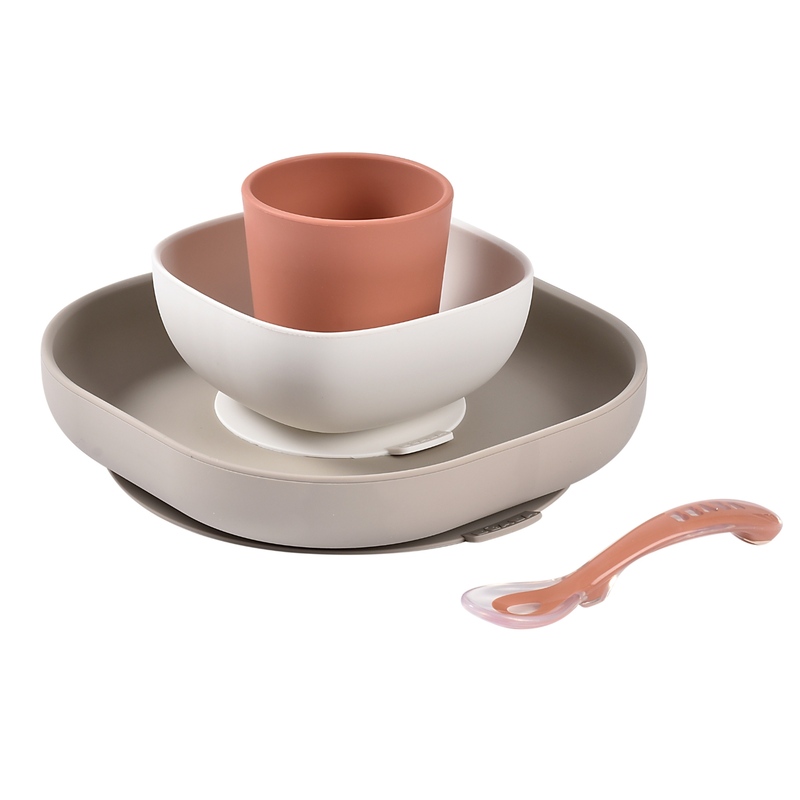 Coffret repas silicone 4 pièces  Beaba produit