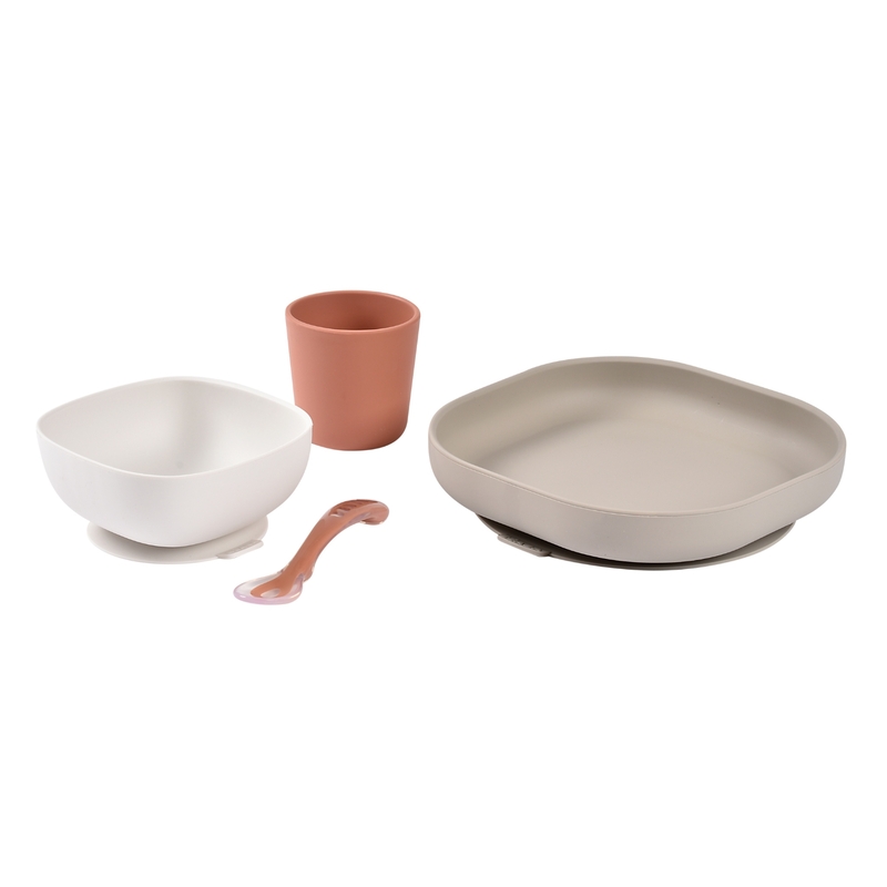 Coffret repas silicone 4 pièces Beaba éléments