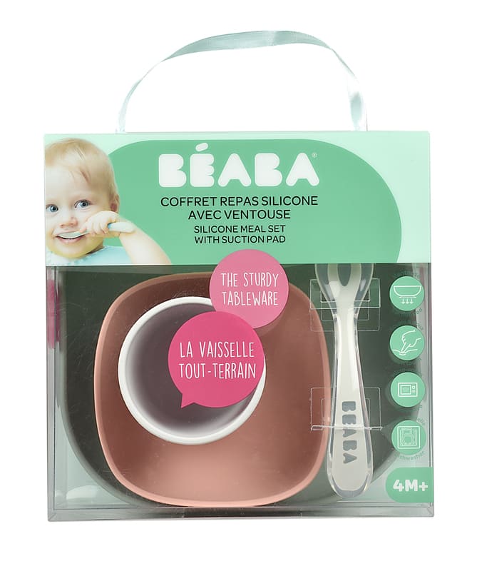 Coffret Repas Silicone Set Diversification Bebe Beaba Bambinou