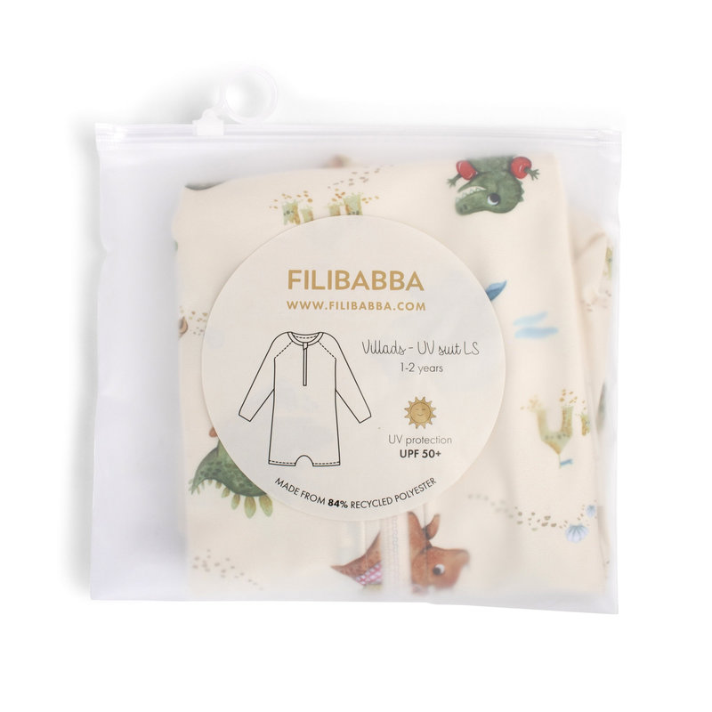 Combi anti-UV Villads 1-2 ans – Dino Beach Filibabba packaging 