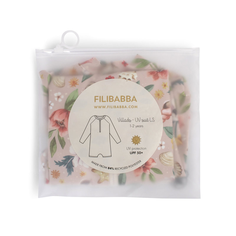 Combi anti-UV Villads 1-2 ans – Ocean Blossom Filibabba packaging 