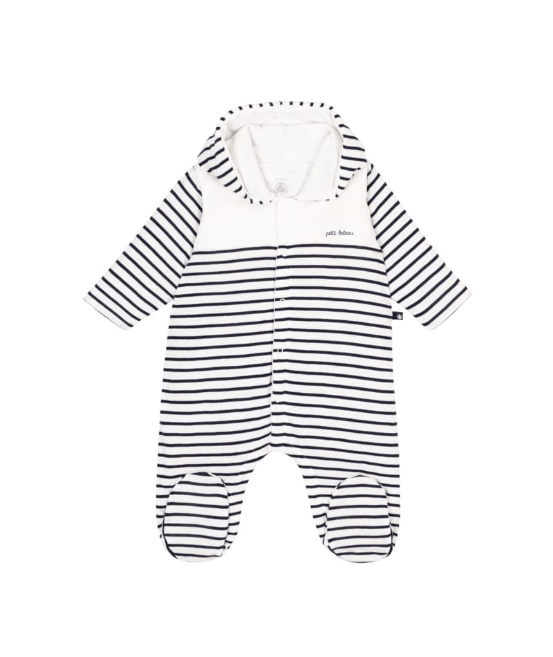 Combinaison Longue Marinière Petit Bateau face