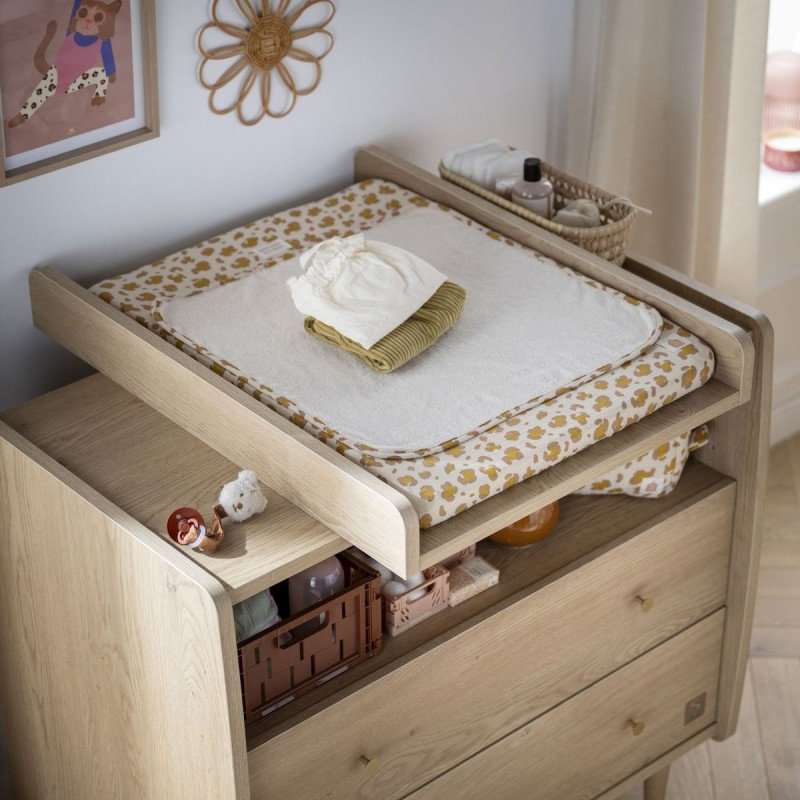 Commode 2 tiroirs My Love + plan à langer coulissant Sauthon lifestyle 1