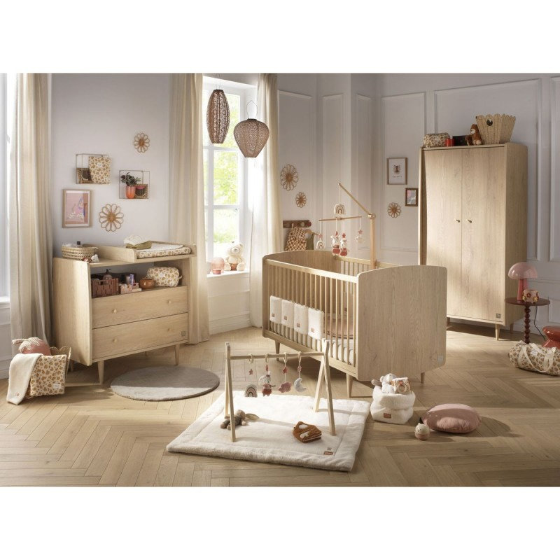 Commode 2 tiroirs My Love + plan à langer coulissant Sauthon lifestyle 5