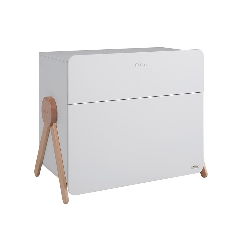 Chambre Swing Blanc (lits + commodes + armoire) Micuna Commode