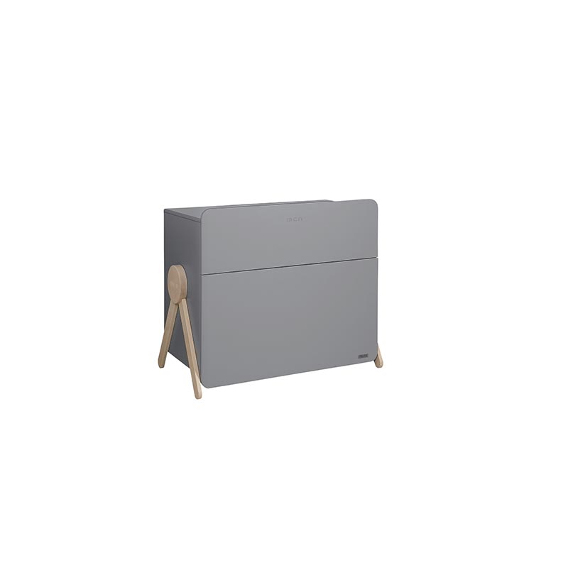 Commode 2 tiroirs Swing Micuna gris