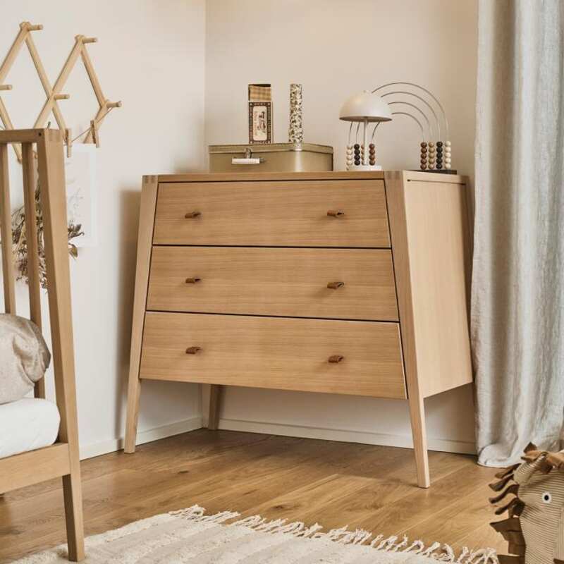Commode 3 tiroirs Linea bois de chêne Leander lifestyle