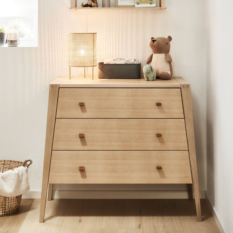 Commode 3 tiroirs Linea bois de chêne Leander lifestyle2