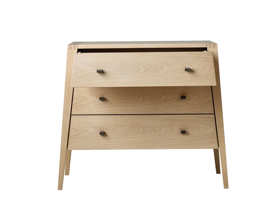 Commode 3 tiroirs Linea bois de chêne Leander 2