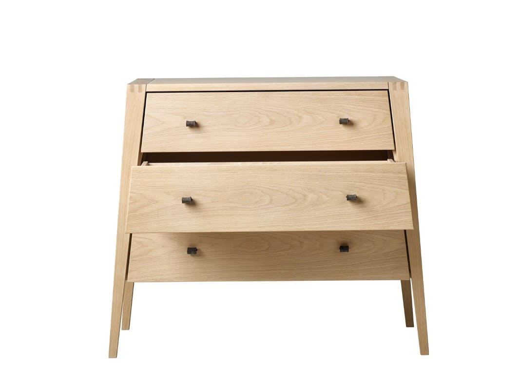 Commode 3 tiroirs Linea bois de chêne Leander 3