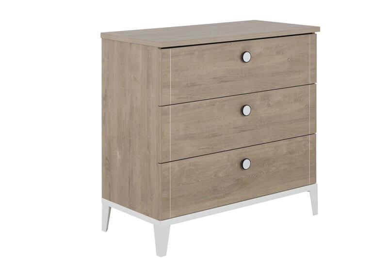 Commode Marcel avec plan à langer en option Galipette commode cote blanc