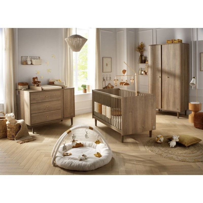 Commode 3 tiroirs Mokka avec plan à langer en option Sauthon lifestyle 5