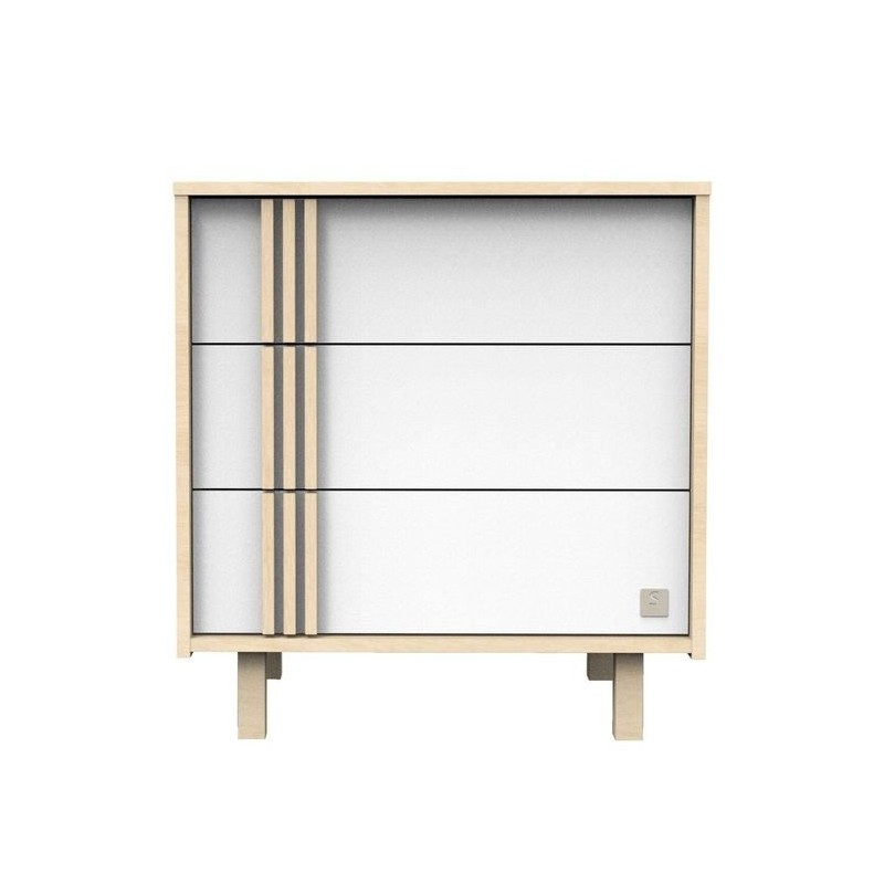 Commode 3 tiroirs Nature SAUTHON face