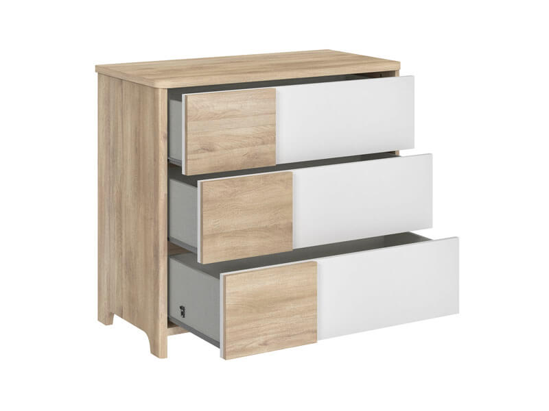 Commode Sacha avec plan à langer en option Galipette commode tiroirs