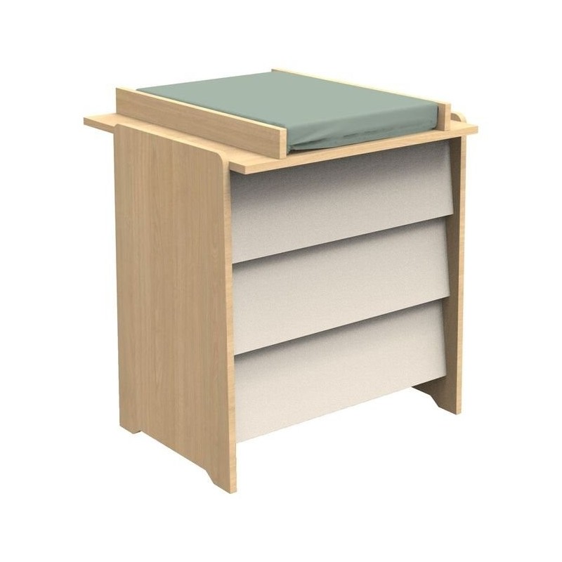Chambre Vanille SAUTHON commode avec plan à langer