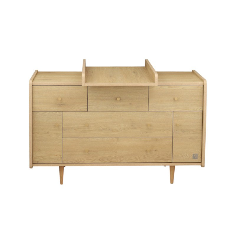 Commode Buffet My Love + plan à langer coulissant Sauthon plan à langer centre