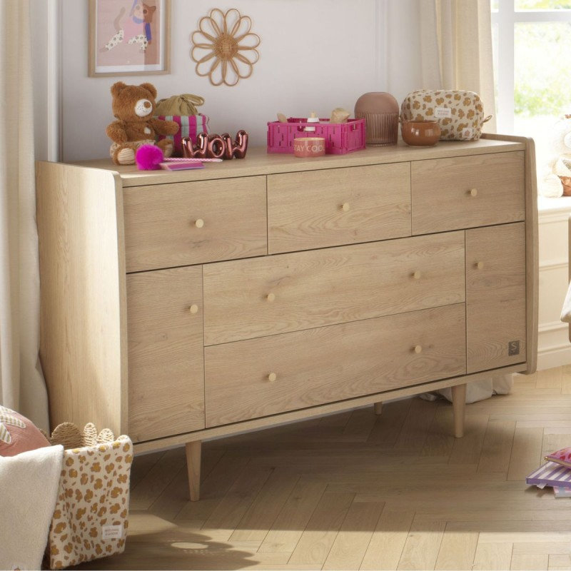 Commode Buffet My Love + plan à langer coulissant Sauthon lifestyle 5