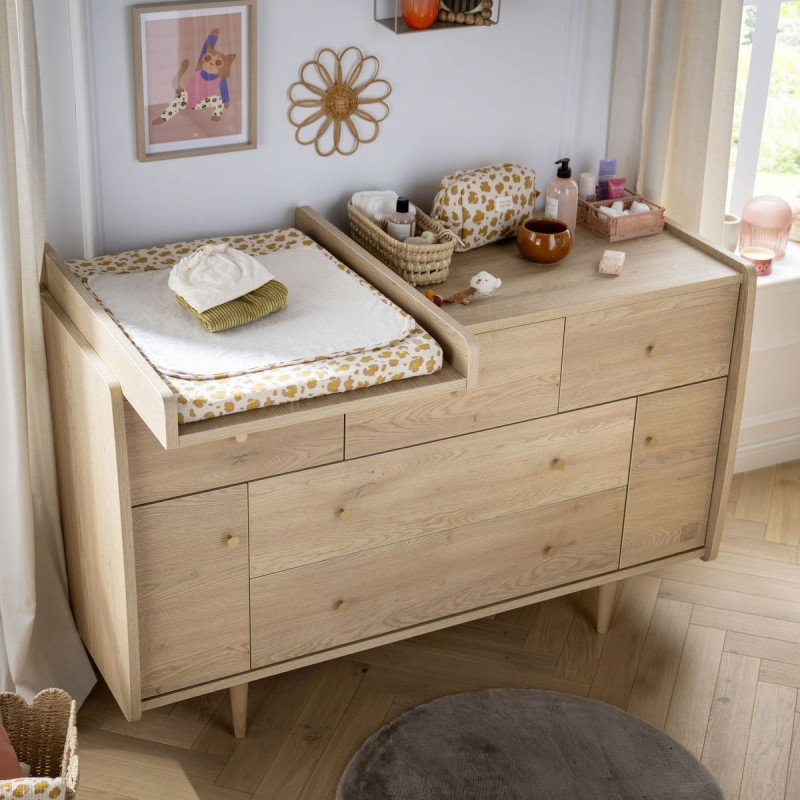 Commode Buffet My Love + plan à langer coulissant Sauthon lifestyle 3