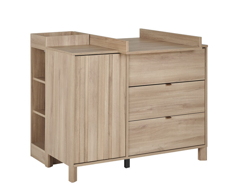 Commode Calypso 1 porte 3 tiroirs Galipette commode avec plan à langer