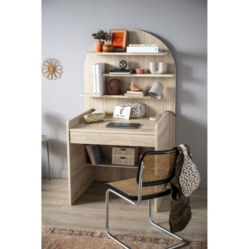 Pack Duo Arche Lit évolutif Strié + Commode à langer/Bureau  Sauthon lifestyle 6